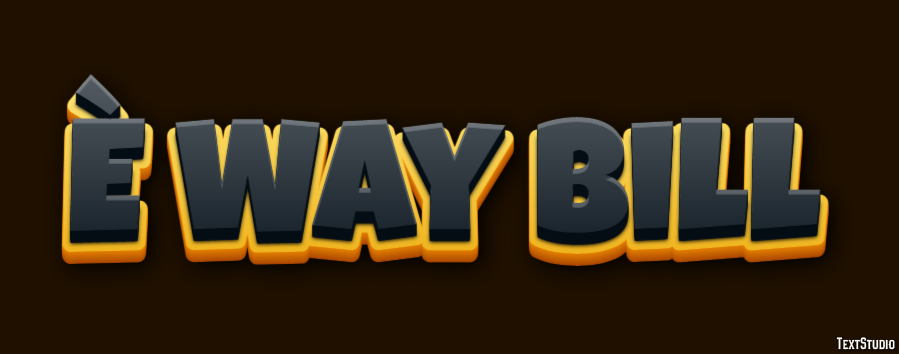 È Way Bill Efecto de Texto