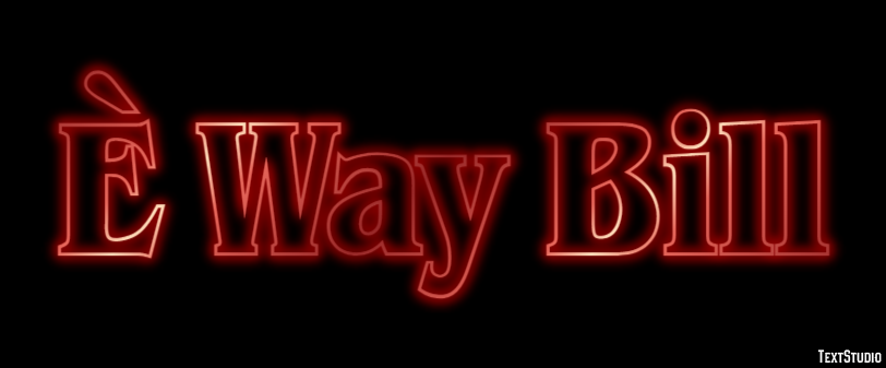 È Way Bill Effetto testo