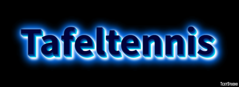 Tafeltennis Tekst effect