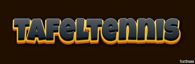 Tafeltennis Tekst effect