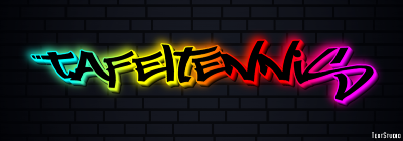Tafeltennis Efecto de Texto