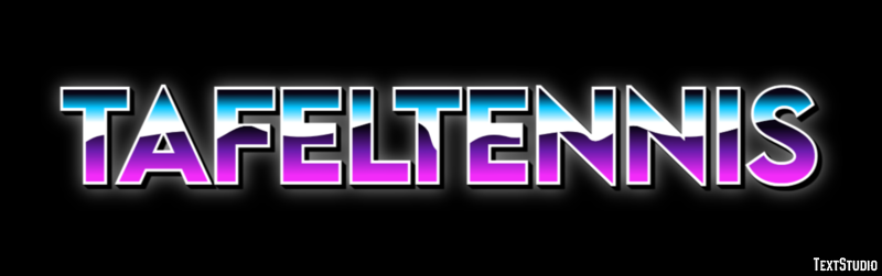 Tafeltennis Tekst effect