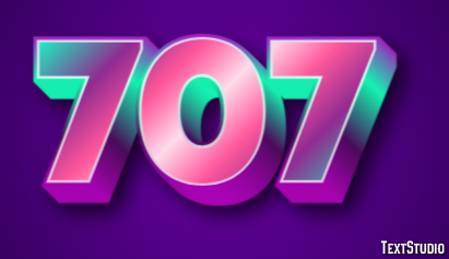 707 Text Effect