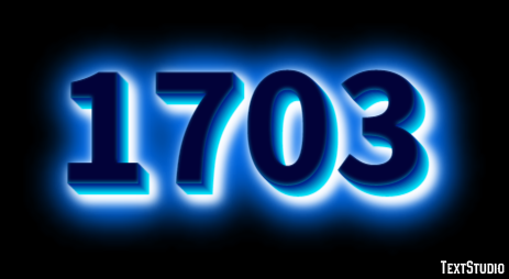 1703 Эффект текста