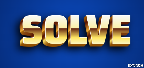Solve Text Effect