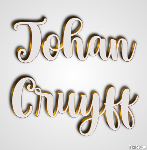 Johan Cruyff Efecto de Texto