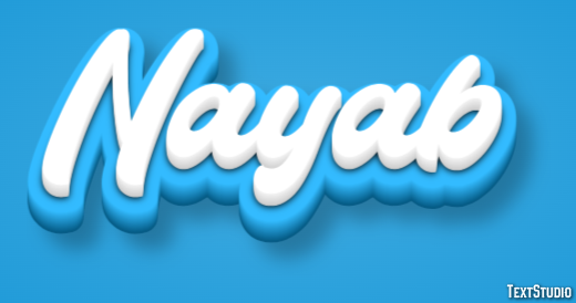 Nayab Efecto de texto