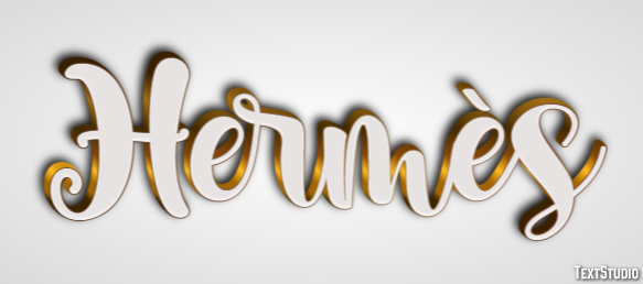 Hermès Текстовый эффект