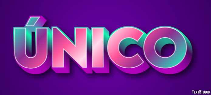 Único Text Effect