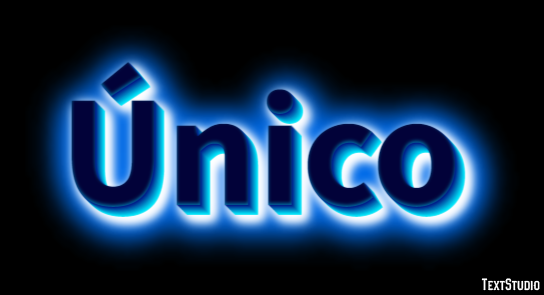 Único Эффект текста