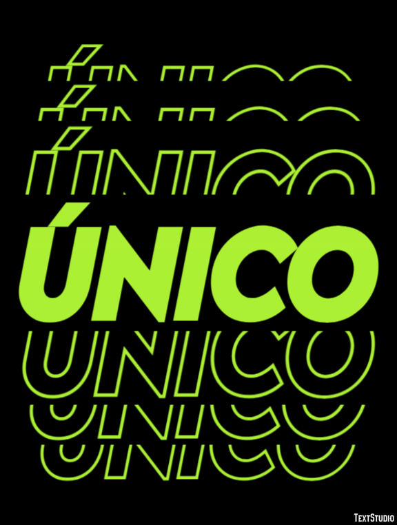 Único Text Effect