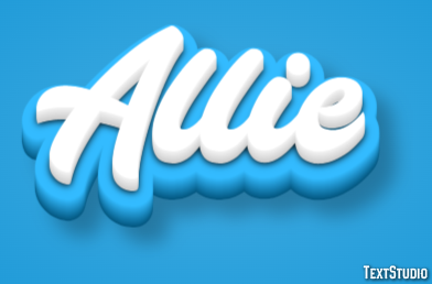 Allie Efekt tekstowy