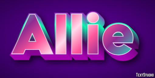 Allie Efeito de texto