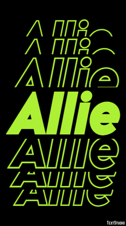 Allie Text effect