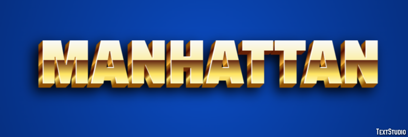 Manhattan Effetto testo