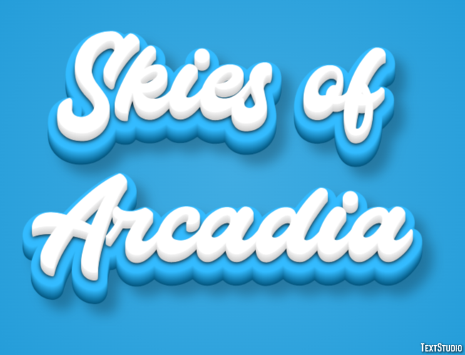 Skies of Arcadia Text Effect