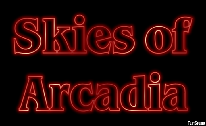 Skies of Arcadia Text Effect