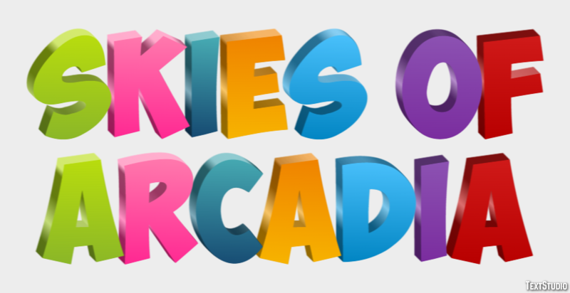 Skies of Arcadia Text Effect
