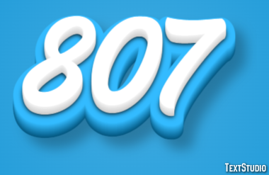 807 Text Effect