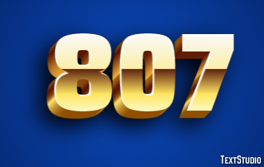 807 Text Effect
