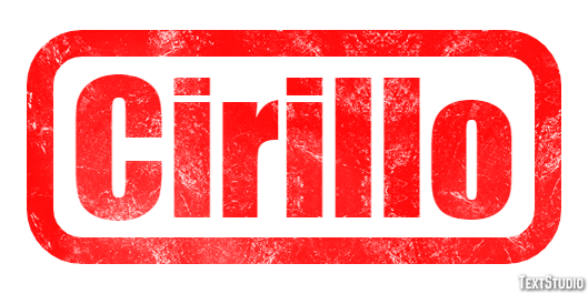 Cirillo Effetto testo