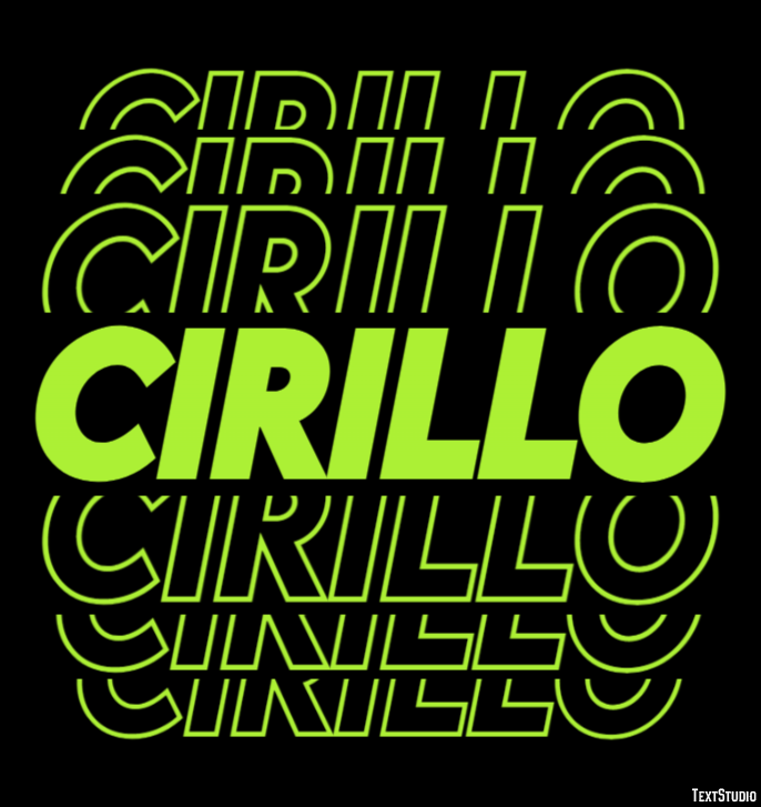 Cirillo Effetto testo