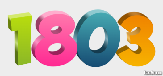 1803 Text Effect