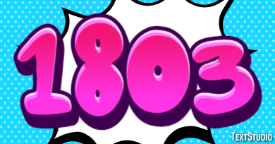 1803 Text Effect
