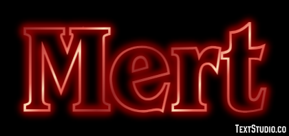 Mert Эффект текста