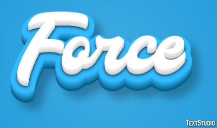 Force Эффект текста