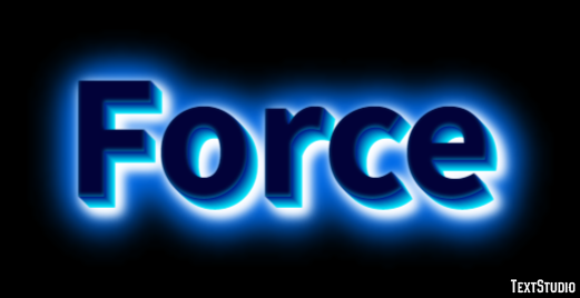 Force Эффект текста