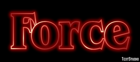 Force Эффект текста