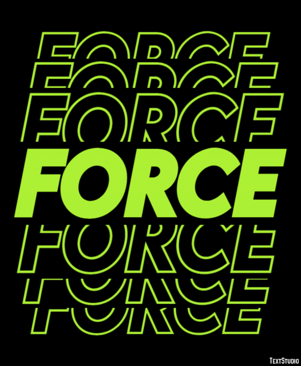 Force Эффект текста