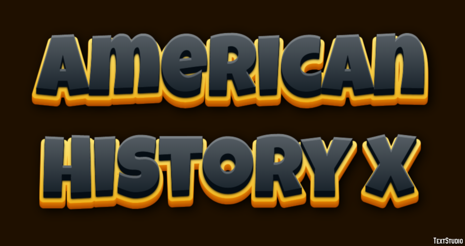 American History X Text effect