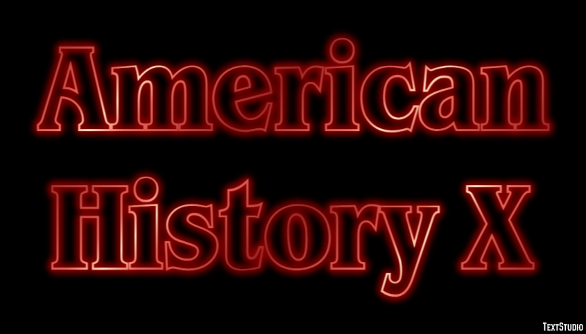 American History X Text effect