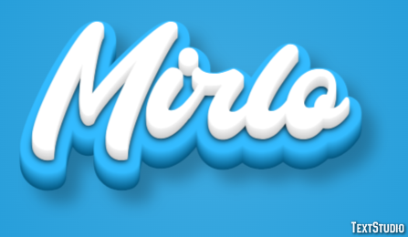 Mirlo Efecto de Texto