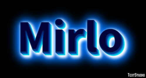 Mirlo Efecto de Texto