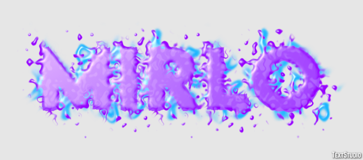 Mirlo Efecto de Texto