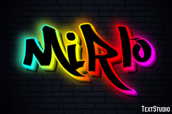 Mirlo Efecto de Texto