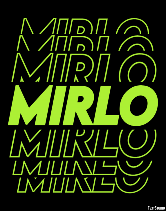 Mirlo Efecto de Texto