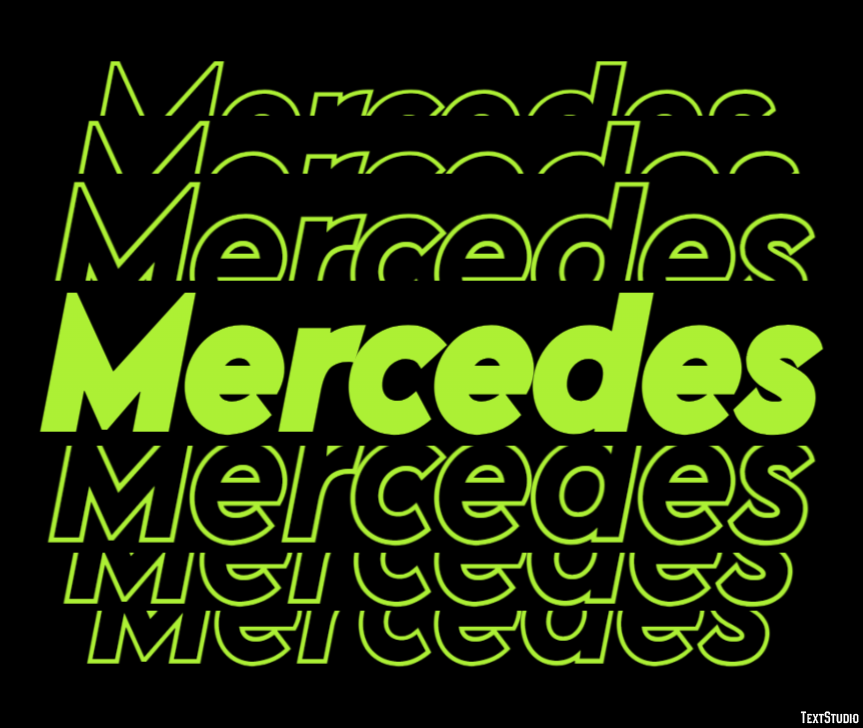 Mercedes Text Effect