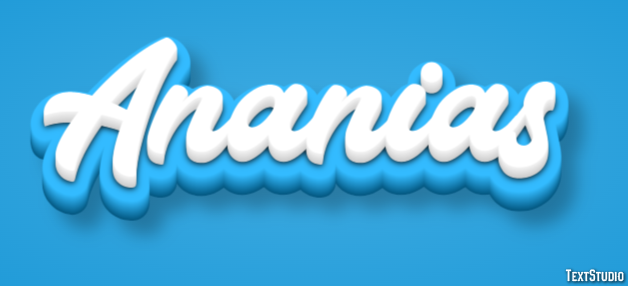 Ananias Text Effect