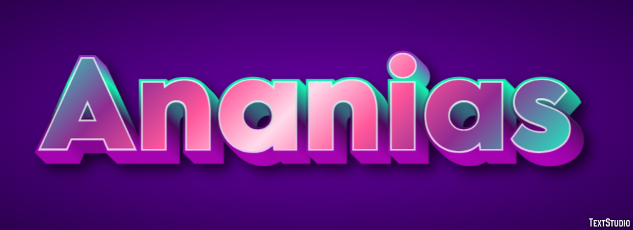 Ananias Text Effect