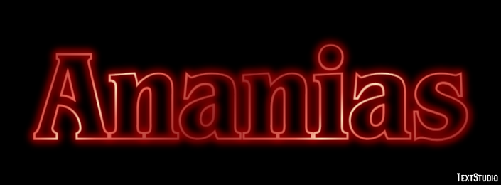 Ananias Text Effect