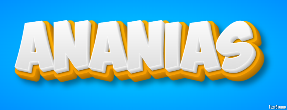 Ananias Text Effect