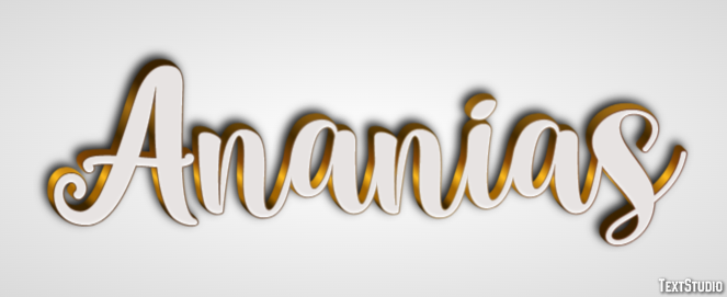 Ananias Text Effect