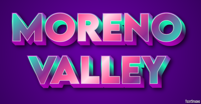 Moreno Valley Efekt tekstowy
