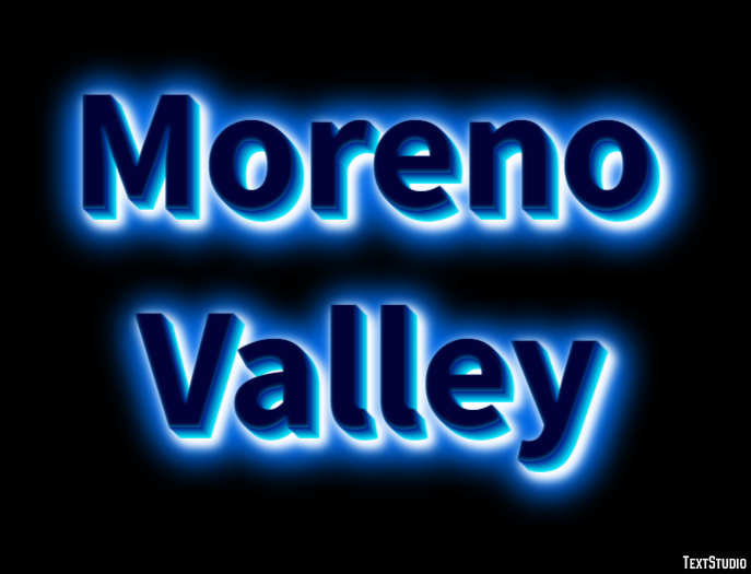 Moreno Valley Эффект текста