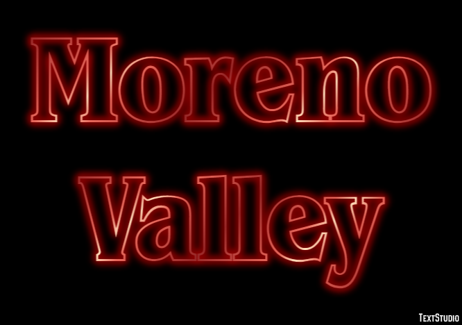 Moreno Valley Efekt tekstowy