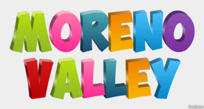Moreno Valley Efekt tekstowy